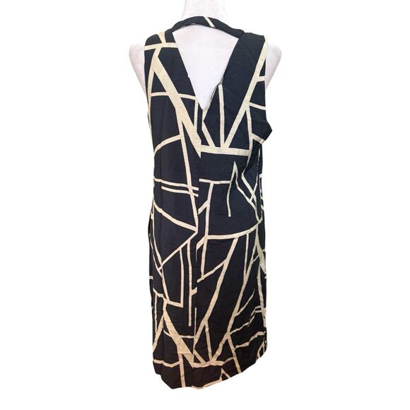 Banana Republic Gray/Cream Abstrast Pattern Shift Dress - Picture 1 of 11